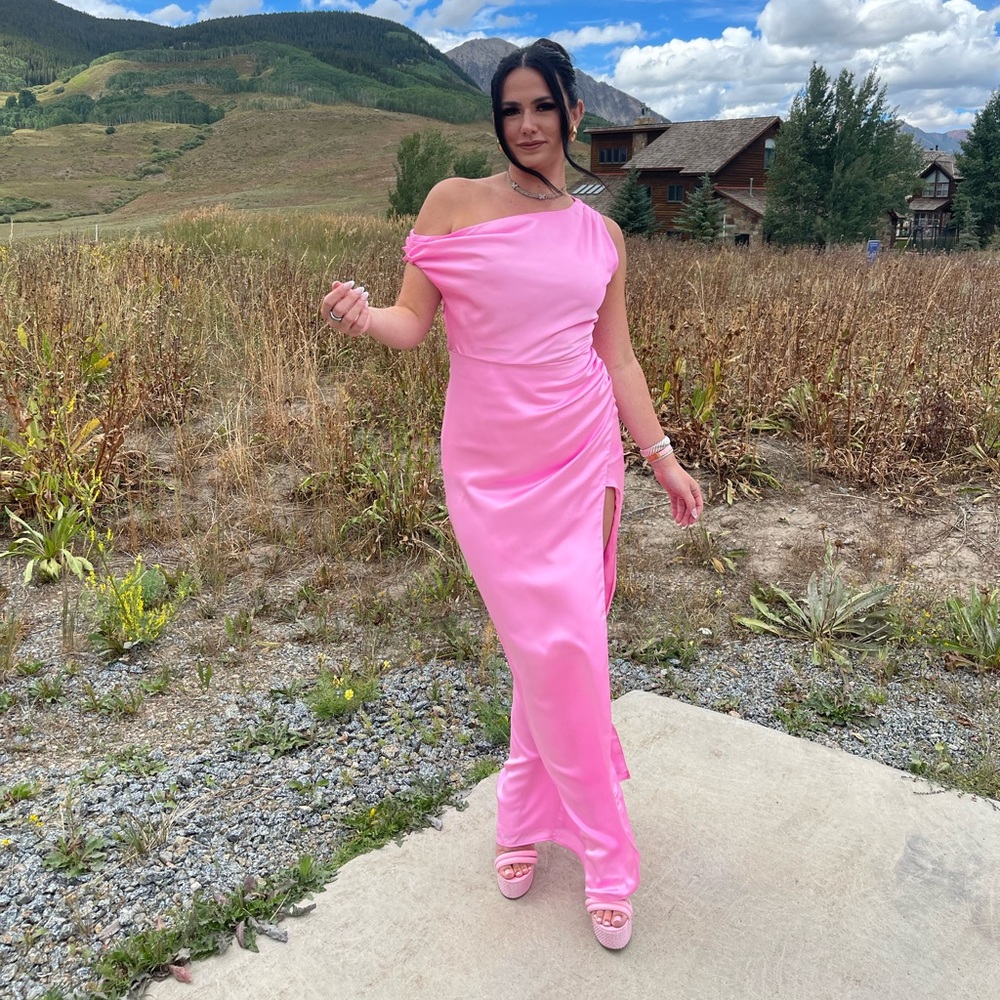 Pink Show Me Your Mumu long dress